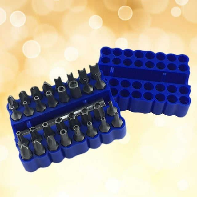 GOOHOCHY 33 Pcs Screwdriver Bits Set Steel with Organized Storage for Repairs