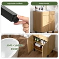 thumbnail image 4 of Uforic 24" Bathroom Vanity with Undermount Sink, Modern Free Standing Bathroom Storage Cabinet with Soft Close Door, Brown, 4 of 8