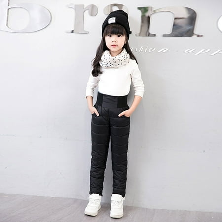 

THE WILD Kids Children Baby Boys Girls Solid Winter Warm High-waisted Trousers Sweatpants
