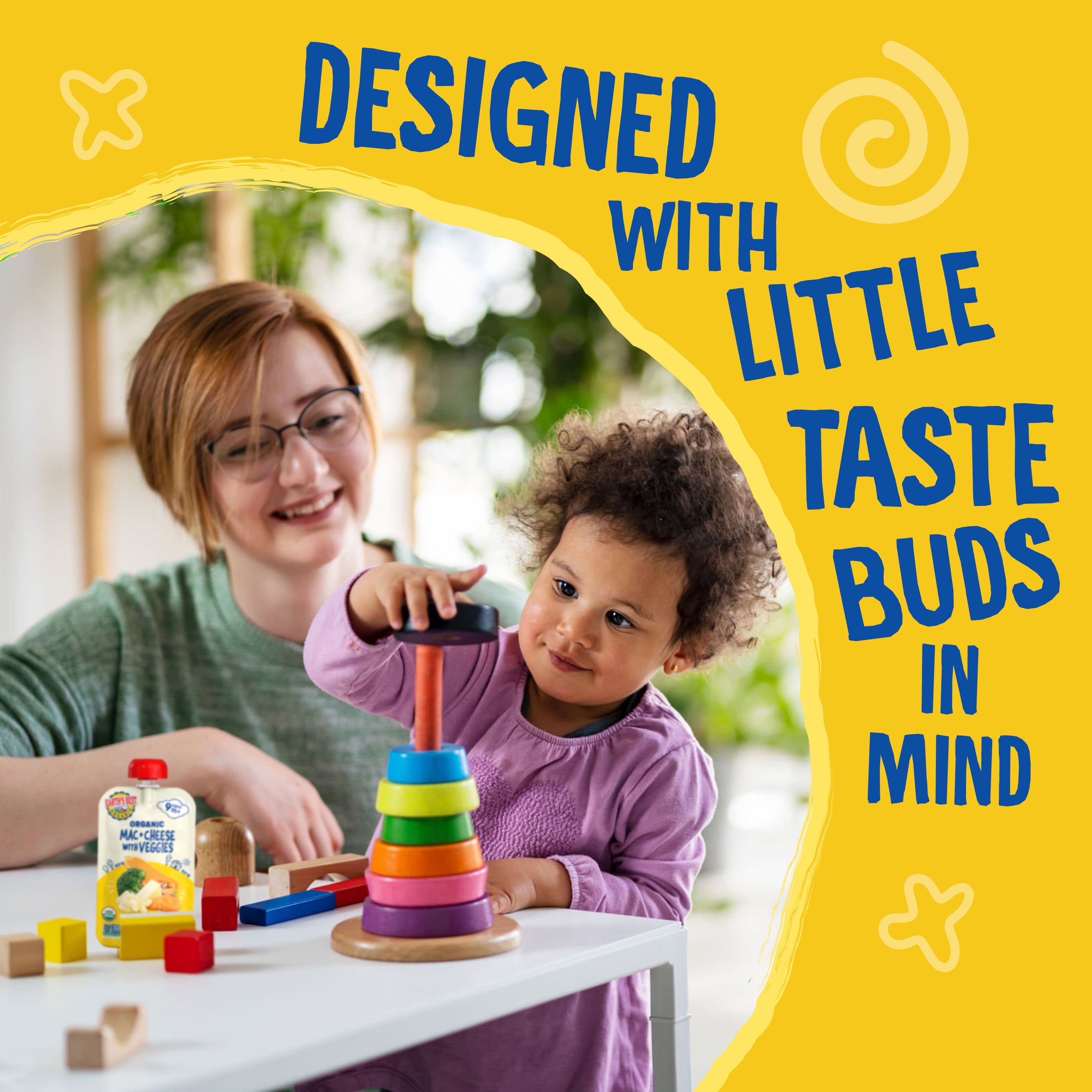 (12 pack) Earth's Best Organic Stage 3 Baby Food, Mac & Cheese with Veggies Pasta & Veggie Puree, 4 oz Pouch
