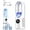 White, variant on 6-Speed Bladeless Electric Fan with Light and 7-Color Light, Ice Mist Refrigeration Fan with 100ml Water Tank, Timing Function, USB Powered for Personal Bedroom Home Office (Blue)