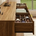 thumbnail image 4 of YouTrend Fluted 7 Drawers Dresser, 55.1" Wide Modern Chest of Drawers with Wood Foot, Dresser TV Stand Up to 65 Inch TV, Wood Drawer Organizer for Bedroom, Living Room, Hallway, 4 of 7