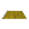 thumbnail image 2 of Ahgly Company Machine Washable Indoor Square Abstract Yellow Contemporary Area Rugs, 7' Square, 2 of 4