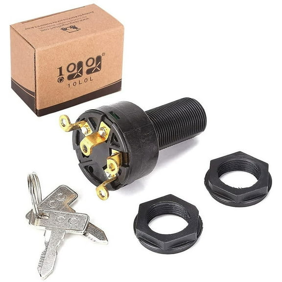 10L0L Golf Cart Ignition Key Switch for Club Car DS 1996-Up Gas,OEM# 101826301 1012505