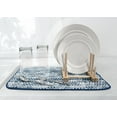 thumbnail image 2 of Kitchen Basics Microfiber Dish Drying Mat, 16"x18", Navy, Ikat, 2 of 5