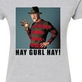thumbnail image 3 of Nightmare on Elm Street - Hay Gurl Hay - Juniors Fitted Graphic T-Shirt, 3 of 5