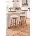 thumbnail image 5 of Fenton Swivel Backless Bar Stool - Driftwood Wire-Brush, 5 of 5