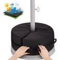thumbnail image 3 of Round Umbrella Base Weight with Side Slot Opening, 46cm ~ Easy Set up (Black), 3 of 5