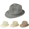 thumbnail image 6 of ZACPNCV Sun Hat Straw Fedora Hats for Men Women Beach Hat Panama Hat Men Wide Brim Summer Hats Beige Free Size, 6 of 6