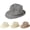 White, variant on Mens Summer Sun Hat Mesh Fedora Cuban Style Roll Brim Hat White