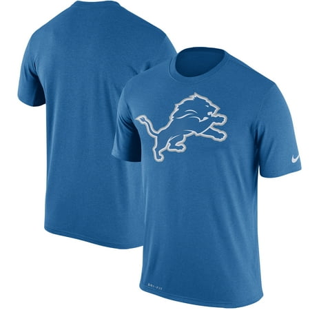 Detroit Lions Team Logo Ball - Detroit Lions Nike Legend Performance Logo Essential 3 T-Shirt - Blue