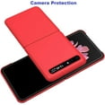 thumbnail image 2 of Galaxy Z Flip Case,Anti-Slip Shock-Proof Anti-Fingersprints Protective Cover Case Designed for Samsung Galaxy Z Flip 2020,Red, 2 of 11