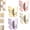 4 Pack, variant on 4 Pack Rotating Butterfly Adhesive Wall Hooks, 3-Prong Swivel Hangers with 270° Adjustable Wings, Strong Stick On Organizer for Bathroom, Kitchen & Entryway