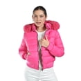 thumbnail image 1 of Chamarra con capucha desmontable Roman Fashion /Juvenil, 8026 (Fiusha) fucsia CH, 1 of 5