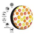 thumbnail image 4 of Goofa Lemon Orange Pattern Universal Tire Cover for Jeep, SUV, Truck, and Trailer – Waterproof, UV-Resistant,Easy to Install, Fits 14"-17" Tires-16 inch, 4 of 6