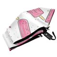 thumbnail image 6 of FORMRS Travel Umbrella Folding Auto Open Close Windproof Rain UV Protection, Pink Popsicle Pattern, 6 of 8