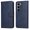 Blue, variant on Wallet Phone Case for Infinix Hot 60i 4G with Card Holder and Stand Function Blue