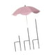 thumbnail image 5 of Sombrilla para plantas, versátil, resistente a la lluvia, con estaca para el suelo y protección solar. Rosa, 5 of 9