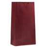 JAM Paper Kraft Lunch Bags, 5 x 9.75 x 3, Red, 500/Box, Medium