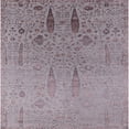 thumbnail image 1 of Ahgly Company Machine Washable Indoor Square Industrial Modern Rose Dust Purple Area Rugs, 3' Square, 1 of 7