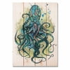 Day Dream WCBO1420 14 x 20 in. Colorful Blue Octopus Wall Art
