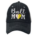 thumbnail image 2 of Cocomo Soul Embroidered Ball MOM Softball Mom Baseball Mom Mesh Trucker Style Hat Cap, 2 of 2