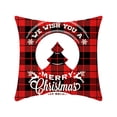 thumbnail image 1 of LSLJS Décorative Housse de Coussin de Noël, Housse de Coussin de Noël, Décoration Intérieure de Noël, Coussin de Noël, Taie d'Oreiller, Coussin Décoratif en Lin Père Noël Flocon de Neige de Noël, 1 of 1