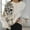 Beige-1, variant on Women's Halloween Sweatshirts Skull Graphic Long Sleeve Loose Fit Pullover Gothic Fall Casual Tops