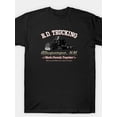 thumbnail image 1 of R. D. Trucking Tee- 100% Cotton, Casual Round Neck T-Shirt with Geometric Print for Men, All-Season Wear, 1 of 5