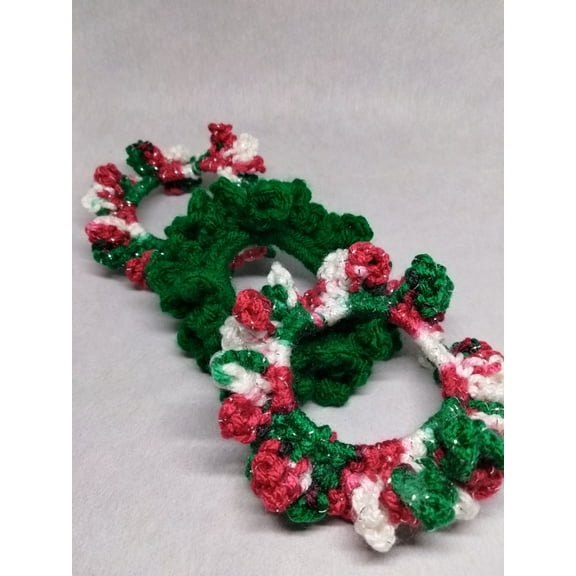 Nylo & Co. Crochet Scrunchies in Christmas Cheer - Set of 3