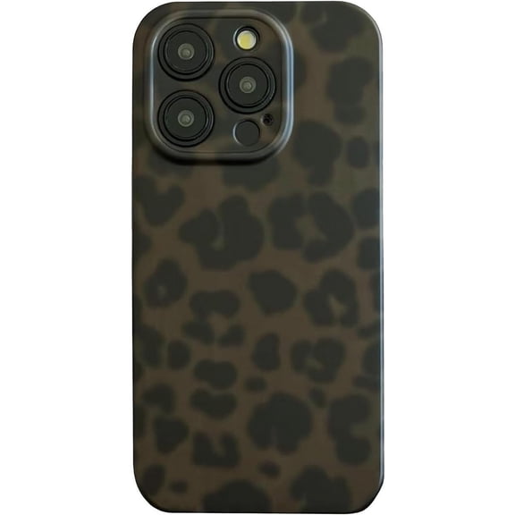 Green Leopard Cheetah Print Tortoise Shell Phone Case for iPhone 13 Pro Cute Trendy Vintage Amber Pattern Matte Slim Full Camera Flexible Soft TPU Protective Cover for iPhone 13 Pro 6.1''