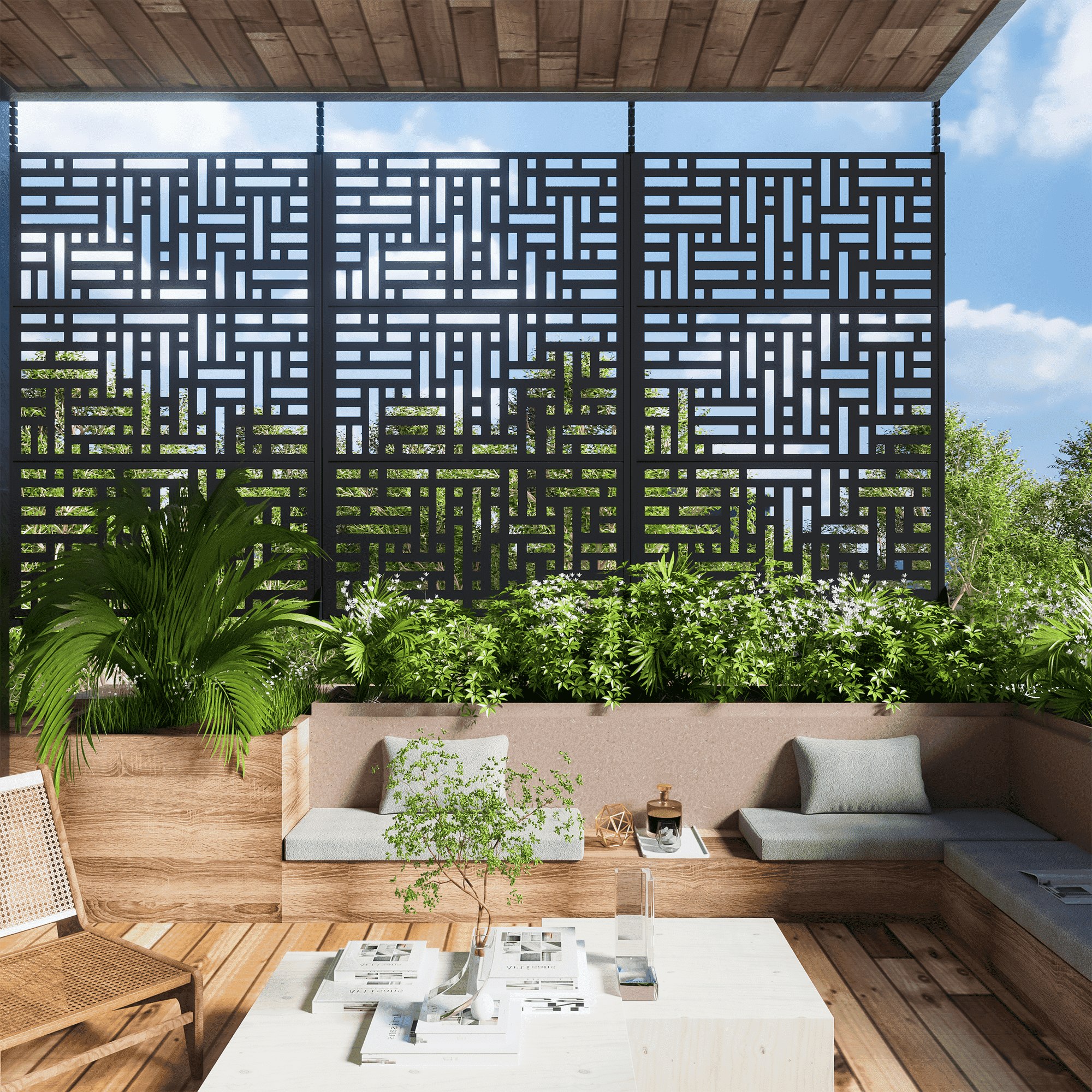 MAYEERTY Tall Extra Wide Extra Wide Privacy Screen, Folding Privacy Screens with Diamond Double-Weave Room dividers and Freestanding Room Dividers Privacy Screens