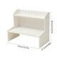 thumbnail image 3 of Estante de escritorio de madera de doble capa | Estante trapezoidal para libros, cosméticos y papelería | Organizador para dormitorio y oficina en casa, 3 of 6