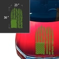 thumbnail image 2 of Distressed American USA US Flag Hood Vinyl Decal fits Most Pickup Trucks SUV Jeep Sedan EUA Flag Graphic Car Sticker (23" x 36", Lime-Tree Green), 2 of 8