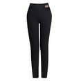 thumbnail image 2 of Mujeres invierno cálido forro pantalones artificiales térmicos cálidos pantalones de compresión de lana grueso cálido levantamiento de glúteos Baoblaze Pantalones de mujer con forro polar, 2 of 8