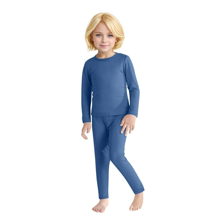 TQWQT Girl's Thermal Underwear Long Johns Thermal Shirt Warm Pants