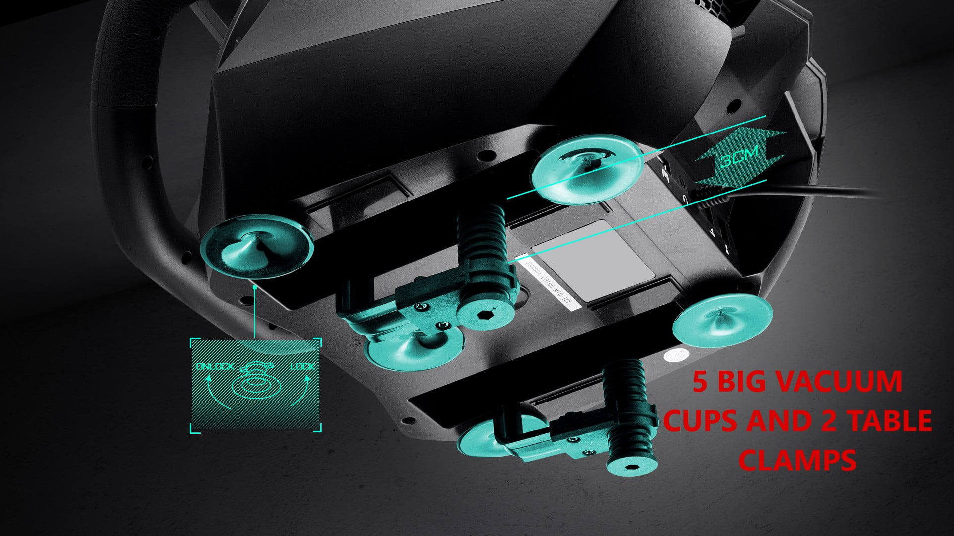 Flashfire SUZUKA 900A Racing Steering Wheel and Pedals for PC, PS3, PS4, Xbox 360, XBOX ONE, XBOX Series X/S and Nintendo Switch, Black