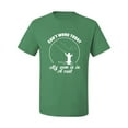 thumbnail image 2 of Wild Bobby, Can't Work Today My Arm Is In A Cast, Fishing, Men Graphic Tee, Kelly, Small, 2 of 5