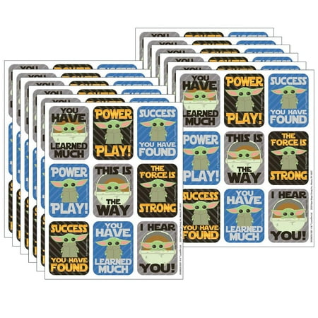 UPC: 0194629108930 | Eureka Star Wars The Mandalorian Giant Stickers 36 Per Pack 12 Packs