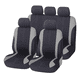 thumbnail image 1 of Fundas Para 5 Asientos De Automóvil 9 Piezas Universal Xtellar negro, 1 of 3