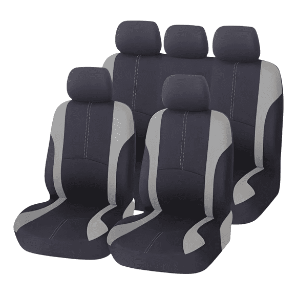 Fundas Para 5 Asientos De Automóvil 9 Piezas Universal Xtellar negro