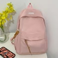 thumbnail image 3 of Nylon Fashion Backpack Casual Candy Color Solid Color Shopper Bag (Green), 3 of 5