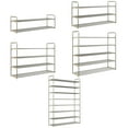 thumbnail image 7 of Home-Complete 4-Tier Shoe Rack for 20 Pairs Sneakers, Heels, Boots (Gray), 7 of 7