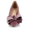 thumbnail image 6 of Journee Womens Crystol Slip On Low Stiletto Pointed Toe Evening Pumps, Widths Available, 6 of 10