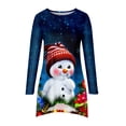 thumbnail image 4 of Tops Para Mujer Blusa de Navidad Camisas de Manga Larga Camiseta Casual Con Estampado de Cuello Redondo de Moda de Otoño Odeerbi  ODB169878, 4 of 5
