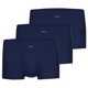 thumbnail image 1 of AMMANN bóxer hombre Pack de 3 - pantalón corto vaquero retro, cintura suave, perneras elásticas, canalé fino, mezcla de algodón Azul oscuro XL (X-Large), 1 of 4