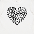 thumbnail image 4 of Inktastic Heart Made Of Paws, Dog Paws, Puppy Paws - Black Boys or Girls Baby T-Shirt, 4 of 5