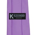 thumbnail image 5 of Mens Solid Violet Purple Ties Necktie, 5 of 5