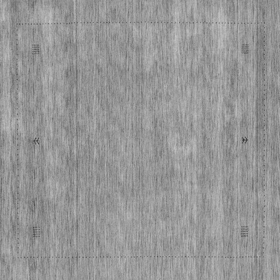 Ahgly Company Indoor Square Abstract Gray Contemporary Area Rugs, 8' Square