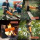 thumbnail image 5 of Hacha de madera KSEIBI, pequeña hacha de campamento al aire libre para partir y encender madera, hoja de acero forjado con mango antideslizante y de reducción de golpes, excelentes hachas y hachas par, 5 of 5